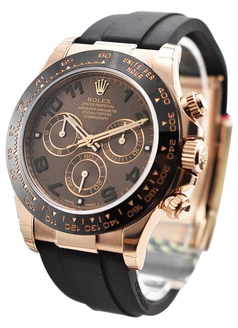 rolex rose gold daytona rubber strap|Rolex rainbow daytona rose gold.